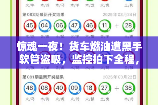 惊魂一夜！货车燃油遭黑手软管盗吸，监控拍下全程，司机损失与警惕并存和二四六天好彩天天免费资料与用软管能不能把汽车油箱吸出来