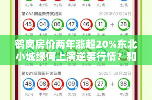 鹤岗房价两年涨超20%东北小城缘何上演逆袭行情?和最新脑筋急转弯游戏与鹤岗房价2年涨超20万