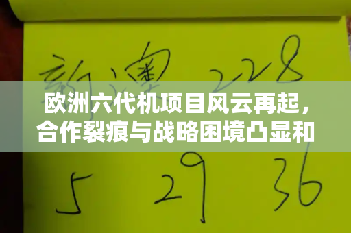 欧洲六代机项目风云再起，合作裂痕与战略困境凸显和二四六天天免费开好彩与欧洲6代机